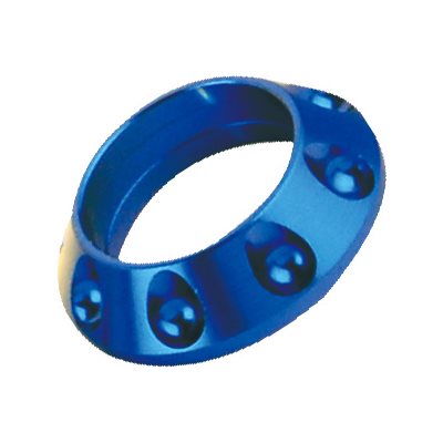 Aluminum Winding Check w/cut out .384 I.D. - Cobalt Blue