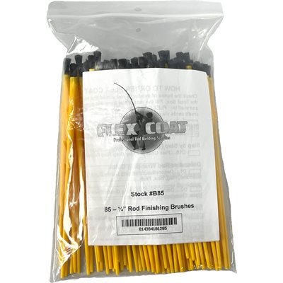 Bulk Package of 85-1/4" Brushes (Yellow)