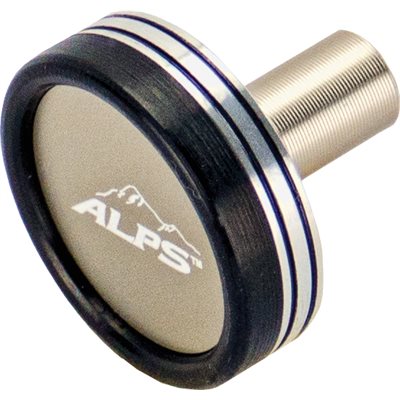 Butt Cap Alps Deluxe Size 27- Silver/ Black