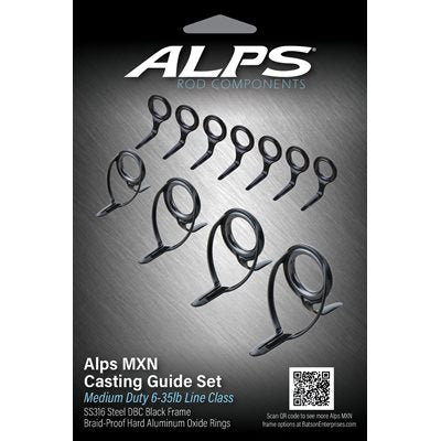 7' 10"-6' 6" Alps Black Casting guide Kit/no top