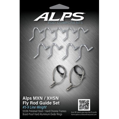 10'-8'6" 9wt-5wt Alps Polished Guide Kit/no top