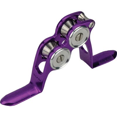 Roller Gde w/o ball bearing Low Profile -Purple w/Slvr cover & Rlr