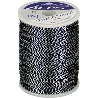 Trimmer thread size C small spool - silver/black