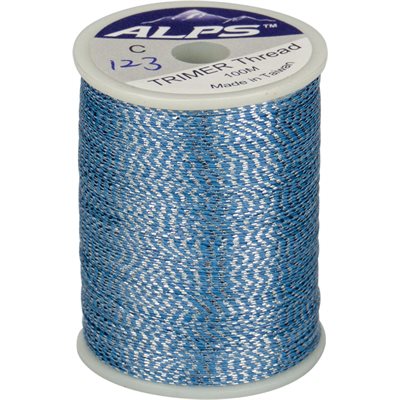 Trimer thread size C small spool - silver/blue