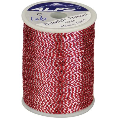 Trimer thread size C small spool - silver/red