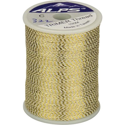 Trimer thread size C small spool - gold/white