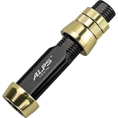 Triangular  Alum Machined R/S w/PG-TR - Black/Pale Gold-ALPS